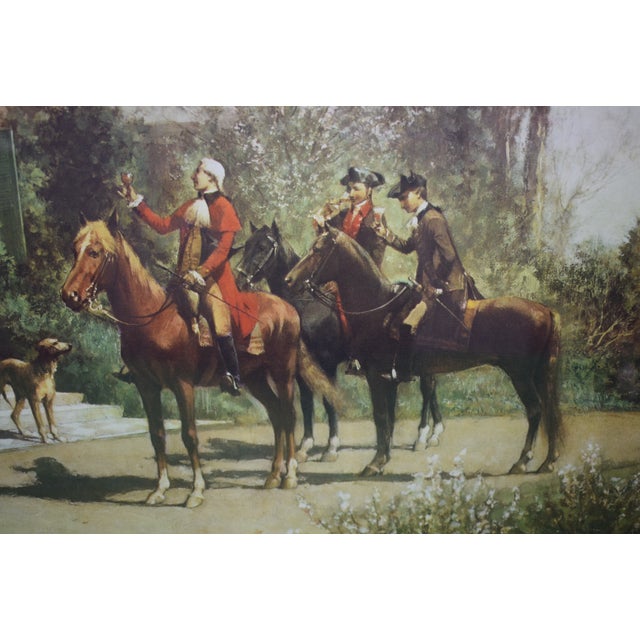 Mid 20th Century The Departing Guests Reproduction Print For Sale - Image 4 of 6