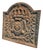 Late 17th Century French Cast Iron Fireback with Crowned Crest For Sale