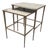 Restoration Hardware Antiqued Mirrored Nesting Tables, Set of Two For Sale