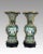 Extraordinary pair of Chinese Cloisonne beaker form vases. Graceful form with wide flaring 'trumpet' rim. Very heavy and...