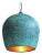 Verdigris Copper Gentong Asian Modern Pendant Light For Sale