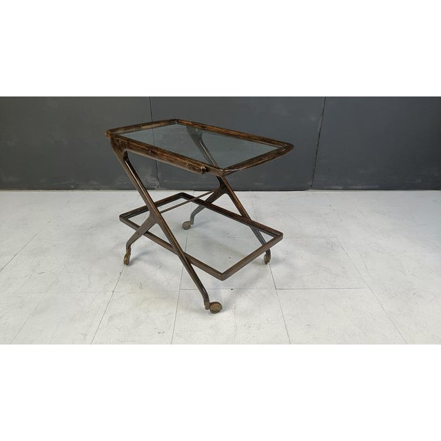 Vintage Italian Serving Trolley, 1950s For Sale - Image 6 of 11