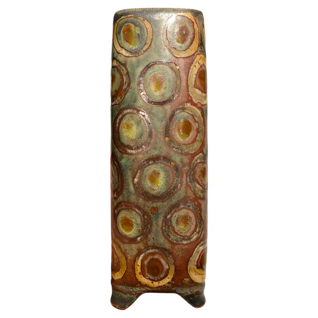 Peter Karner Studio Pottery Vase, One-of-a-Kind Reduction-Fired Denver, Colorado For Sale - Image 4 of 14