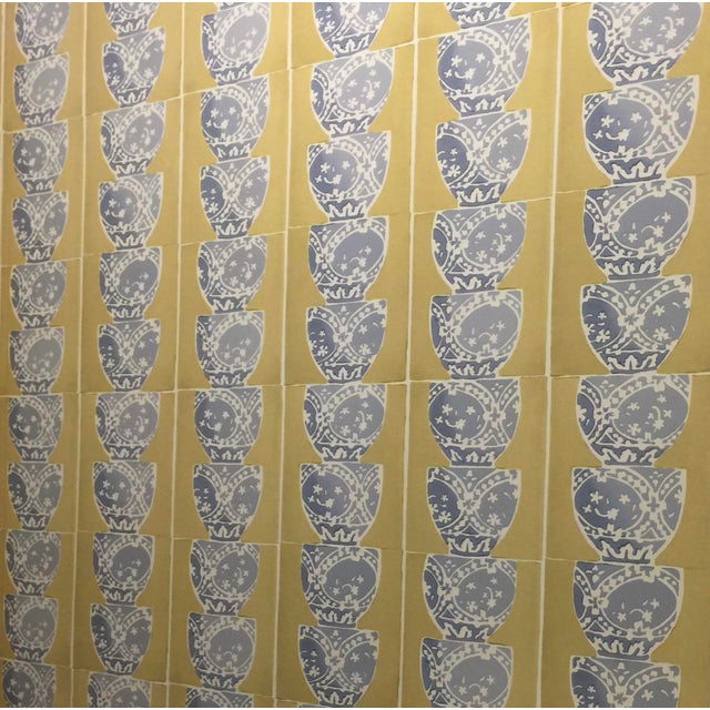 Galbraith Paul Hand Blocked Stacked Pots Wallpaper 10 Yards