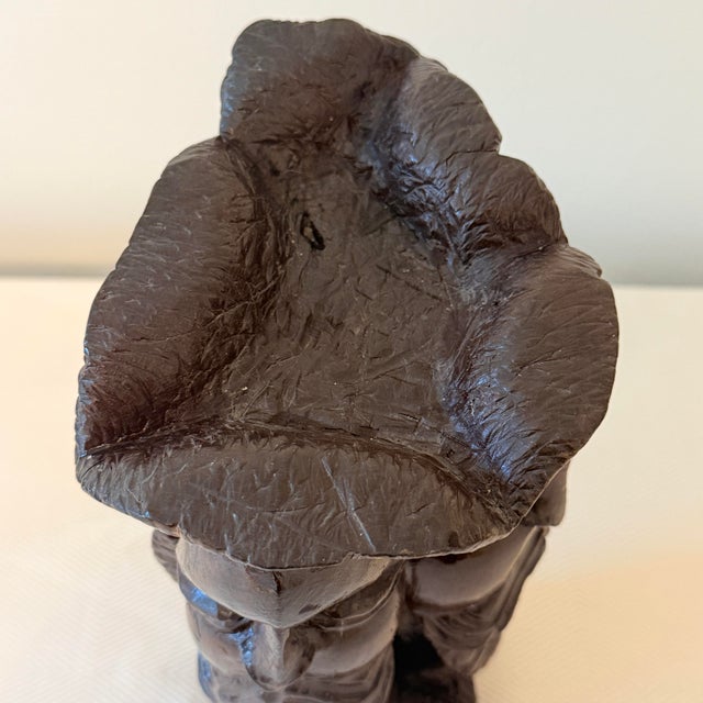 Mid-Century Multi-Faced Transforming Elephant Carved Wood Sculpture For Sale In Raleigh - Image 6 of 9