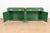 1970s Thomasville Mid-Century Hollywood Regency Campaign Green Lacquered Bar Cabinets, Newly Refinished For Sale - Image 5 of 13