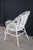 Antique Victorian White Painted Wicker Rattan Boho Chic Peacock Armchair For Sale - Image 11 of 13