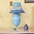 Late 20th Century Coastal Custom-Painted Coastal Ceramic Amphora Table Lamp With Mermaid & Seahorse Shade For Sale - Image 4 of 18