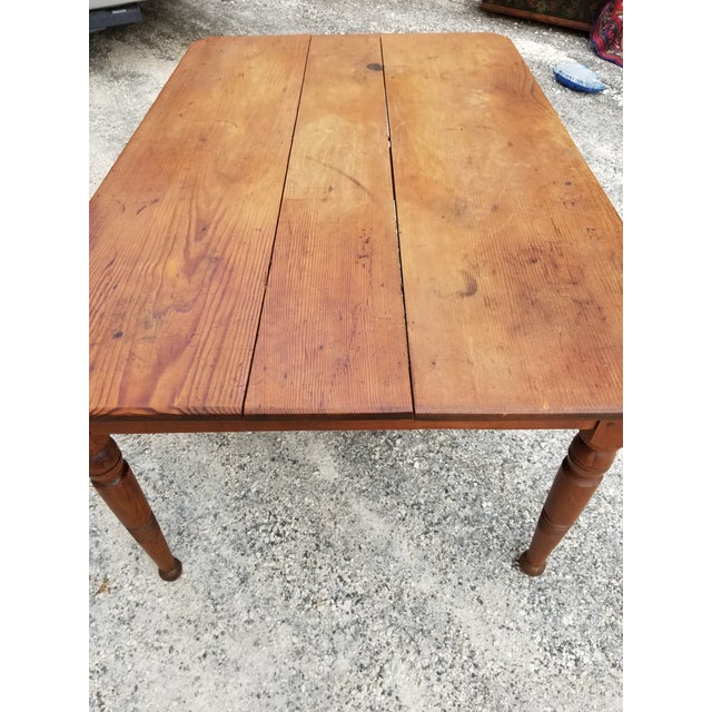 Antique Pine Farm Table Chairish