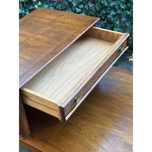 1970s Vintage Imperial Furniture Mid-Century Modern Step-End Table For Sale - Image 5 of 12