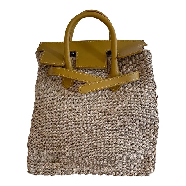 Seagrass Kelly Tall Mustard Bag For Sale