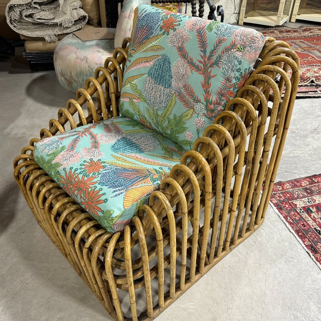 Henry Olko Style Rib Cage Bamboo Lounge Chairs - A Pair For Sale - Image 12 of 12