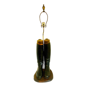 Mid 20th Century Equestrian Chic in a Lamp With Boots by Henry Maxwell of London