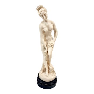 1950s Neoclassical Bathing Venus Aphrodite Sculpture For Sale