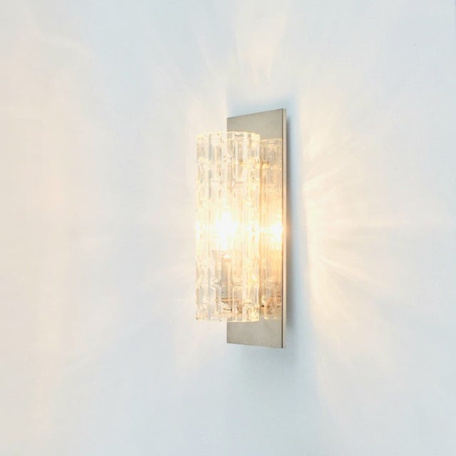 Doria Leuchten Germany 1960s Mid-Century Modern Murano Glass Wall Lights From Doria - a Pair For Sale - Image 4 of 12