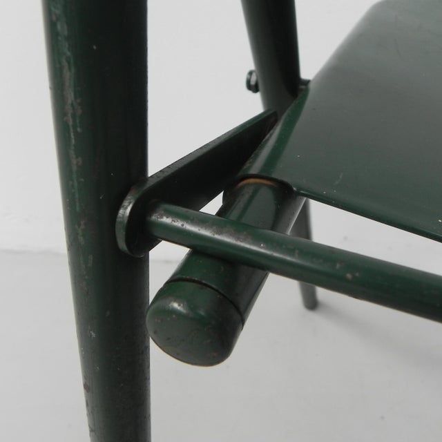 Industrial Steel Du-Al Folding Chairs from Dare Inglis, 1960s, Set of 4 For Sale - Image 17 of 18