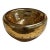 Amber Mercury Glass Decorative Bowl For Sale