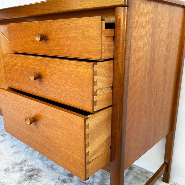Wood Teak Circles Sideboard from Nathan, 1960s For Sale - Image 7 of 15
