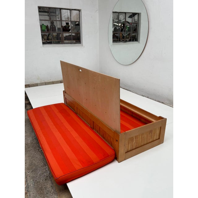 Beige Swedish Pine Daybed with Storage by Yngve Ekström, 1970s For Sale - Image 8 of 14
