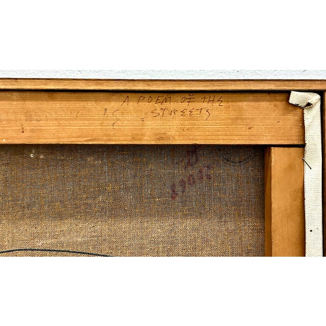 Pistachio Mediterranean Street Scene Painting by Charles Brady (1926-1997) For Sale - Image 8 of 10