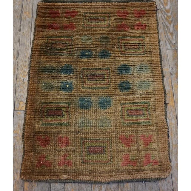 1930s Swedish Art Deco Carpet ( 2'1" x 3'1" - 64 x 94 ) Simple geometry is playfully arranged in this Swedish Art Deco...