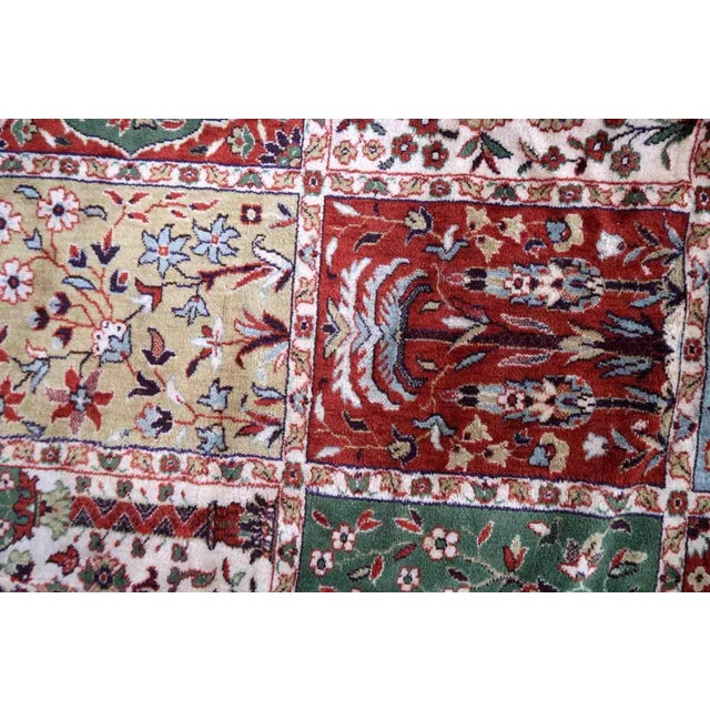 Textile 1970s Vintage Persian Qum Style Rug 8' X 11.5' For Sale - Image 7 of 13