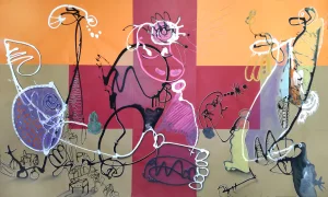 Stefano Mazzolini, Ga Opouj, 2017, Acrylic on Paper