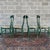 Green Vintage Pottery Barn Napoleon Dining Chairs in Distressed Green With Rush Seats - Set of 4 For Sale - Image 8 of 18