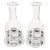 French Bistro Glass Carafes - a Pair For Sale