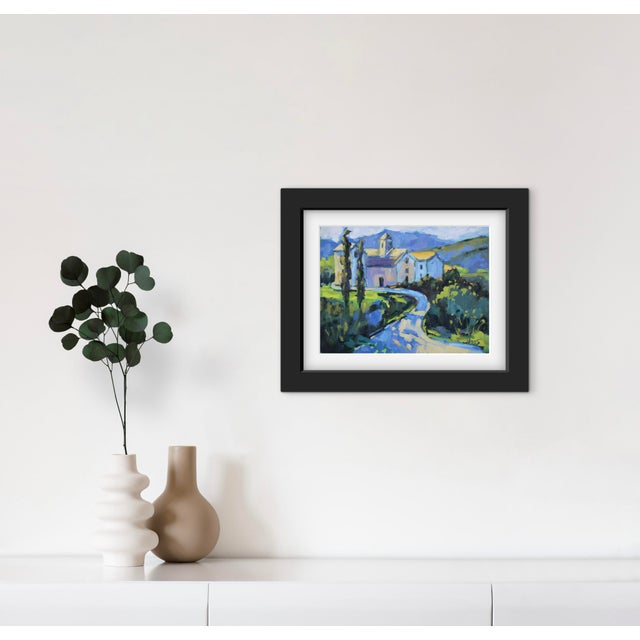 Green Modern Impressionist Landscape (Original Oil on Canvas) For Sale - Image 8 of 8