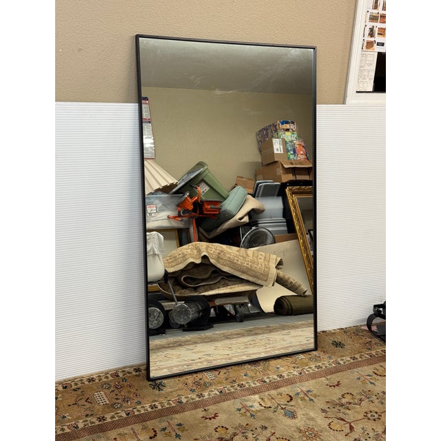 Black Elegant Lighting Eternity Mirror, Black For Sale - Image 8 of 12