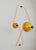 A Postmodern wall light, made in Italy, and therefore in the full taste of the 80s with vivid colors and playful shape....