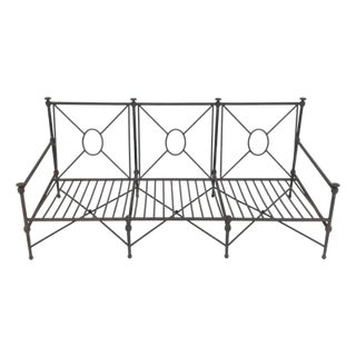 Stunning Aluminum Outdoor Sofa by Restoration Hardware, Modern Seating For Sale