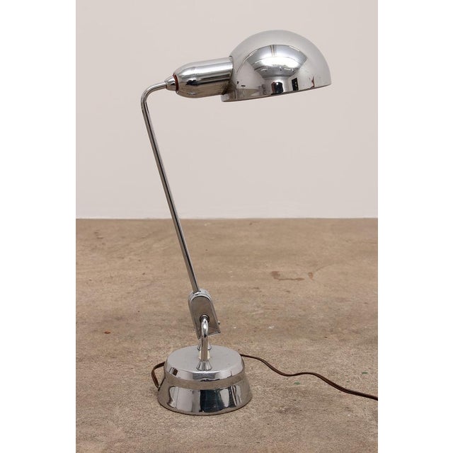 Model 600 Chrome Lamp Selected by Charlotte Perriand for Jumo, 1940s For Sale - Image 11 of 14
