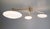 Trio Angolo Polished Brass Matte White Glass Flush Mount by Fabio LTD For Sale - Image 6 of 7