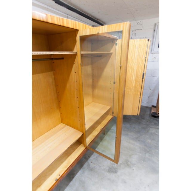 Scandinavian Wardrobe in Light Varnished Wood, 1960s For Sale - Image 16 of 18