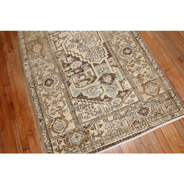 Early 20th Century Zabihi Collection Persian Malayer Accent Sampler Rug - 3'11" x 6'10" For Sale - Image 4 of 6