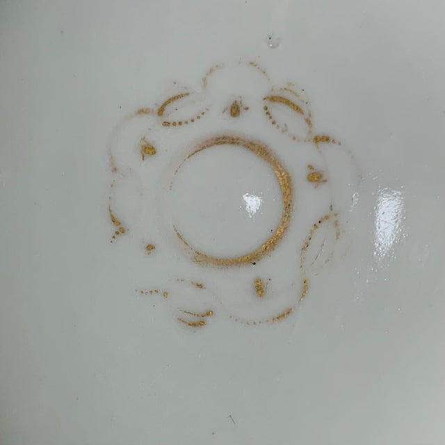Blue Antique Russian Gardner Porcelain Bowl, Cobalt Blue Floral, Gilt, Moscow, 7", C. 1880 For Sale - Image 8 of 17