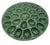 Farmhouse Vintage Olfaire Portugal Green Cabbage Leaf Deviled Majolica Egg Platter For Sale - Image 3 of 3