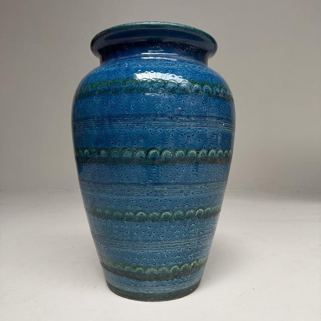 Rimini Blu Style Ceramic Vase, 1970s For Sale - Image 12 of 12