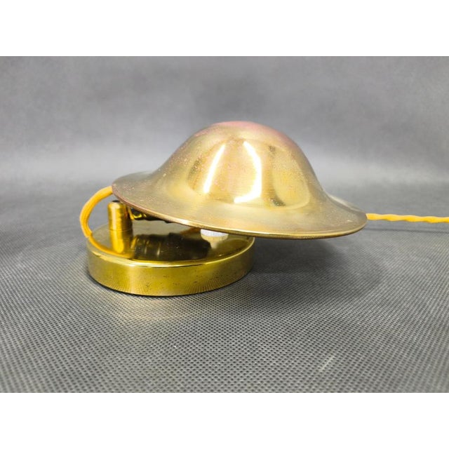 Metal Art Deco Adjustable Brass Table Lamps, 1930s, Set of 2 For Sale - Image 7 of 9