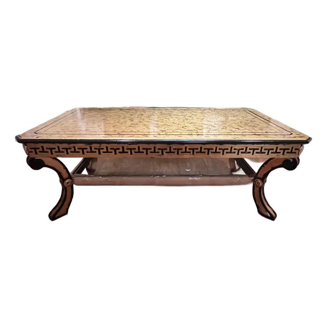 1990s Neoclassical Cocktail Table For Sale