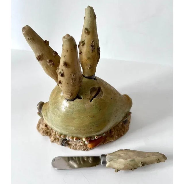 French Cheese Spreader in the Shape of a Shell with Four Knives For Sale - Image 4 of 7