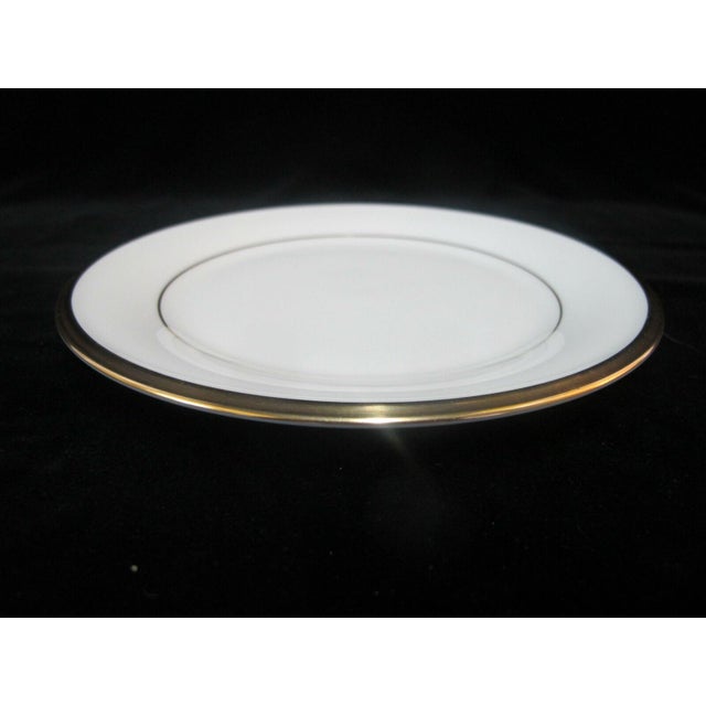 Hollywood Regency Lenox China Ivory Gold Eternal Bread & Butter 6 1/4" Plate Set of 6 For Sale - Image 3 of 4