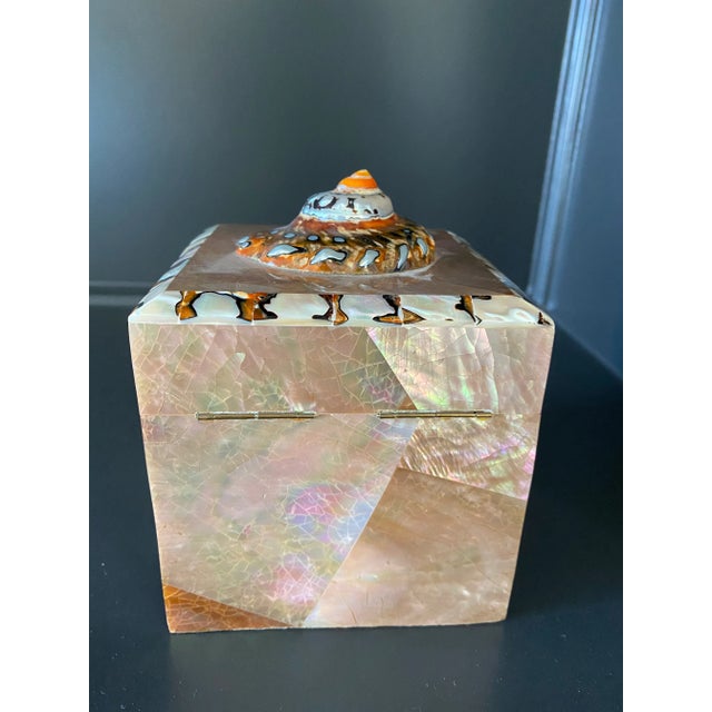 1990s Vintage Gumps Penshell Box With Tiger Turbo Shell For Sale - Image 5 of 12