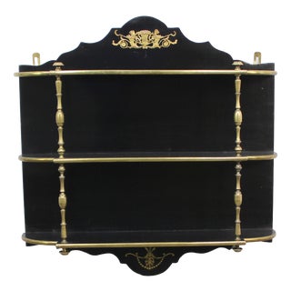 Napoleon III Ebonized Wood Bookshelf For Sale