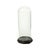Large Antique Mouth-Blown Glass Dome on Asian Wooden Base, 1890s For Sale - Image 5 of 11