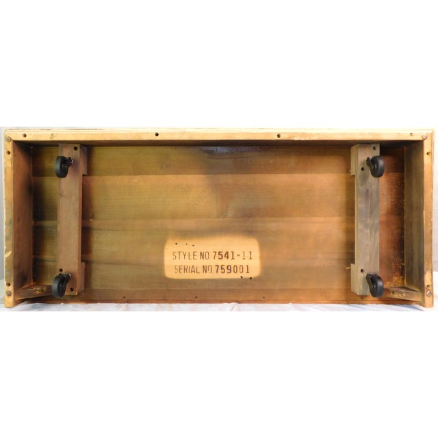 1957 Vintage Mid-Century Modern Lane Blonde Oak Veneer Cedar Chest ~ Lock Removed ~ For Sale - Image 15 of 17