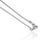 Contemporary 2.81 Ct Double Row Ruby Bar Necklace Pendant in Sterling Silver - Caratandher For Sale - Image 3 of 15
