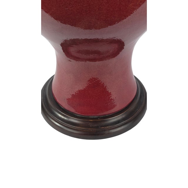 Frederick Cooper Monumental Sang De Boeuf Ceramic Table Lamp For Sale - Image 10 of 11
